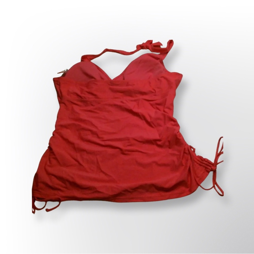 Joe Boxer Swim Ruched Tankini, Fuchsia, PLUS Sizes, NWT